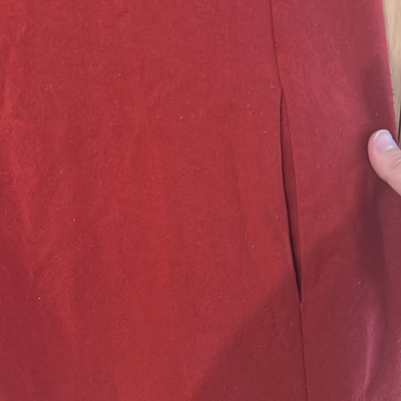 Eileen Fisher Women's Raw Silk Dress Red Size Medium - Picture 5 of 11